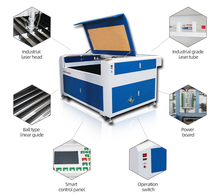 Cheap 1390 CO2 Laser Engraver Machine 60W, 80W, 100W, 130W, 150W, 180W